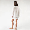 White InStyle Cotton Poplin Shorts - Myza