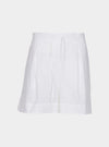 White InStyle Cotton Poplin Shorts