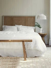 White Linen Blend Duvet Cover Piglet