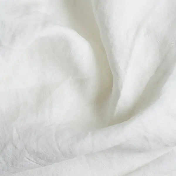 White Linen Blend Flat Sheet Piglet