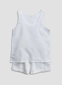  White Linen Cami Short Set Piglet