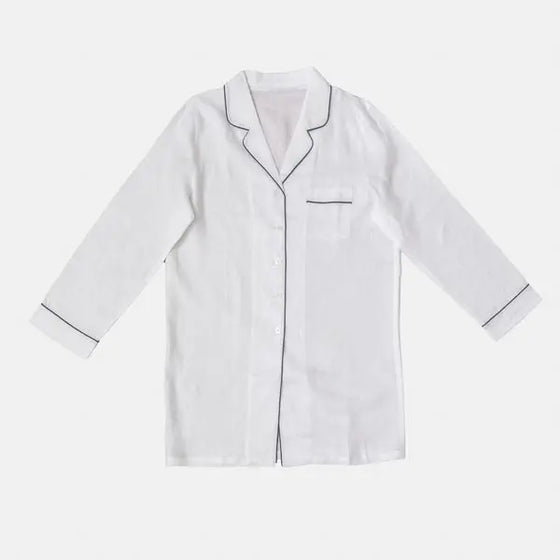 White Linen Nightshirt Piglet