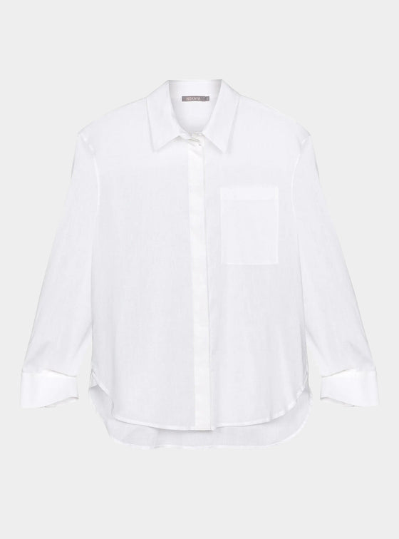 White Linen Voile Shirt