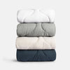 White Quilted Snuggle Blanket Ethical Bedding