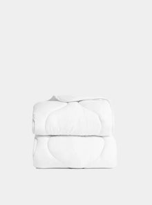  White Quilted Snuggle Blanket Ethical Bedding