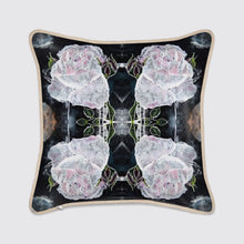  White Roses Silk Cushion Long Studio Design