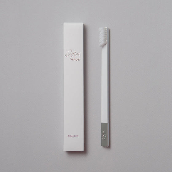 White Silver Toothbrush APRIORI