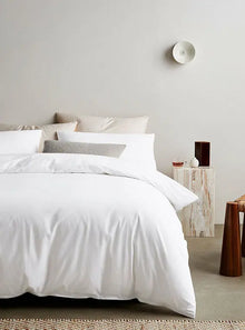  White Tencel Cotton Duvet Cover Undercover Living