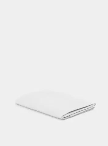 White Tencel Cotton Flat Sheet Undercover Living