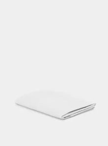  White Tencel Cotton Flat Sheet Undercover Living