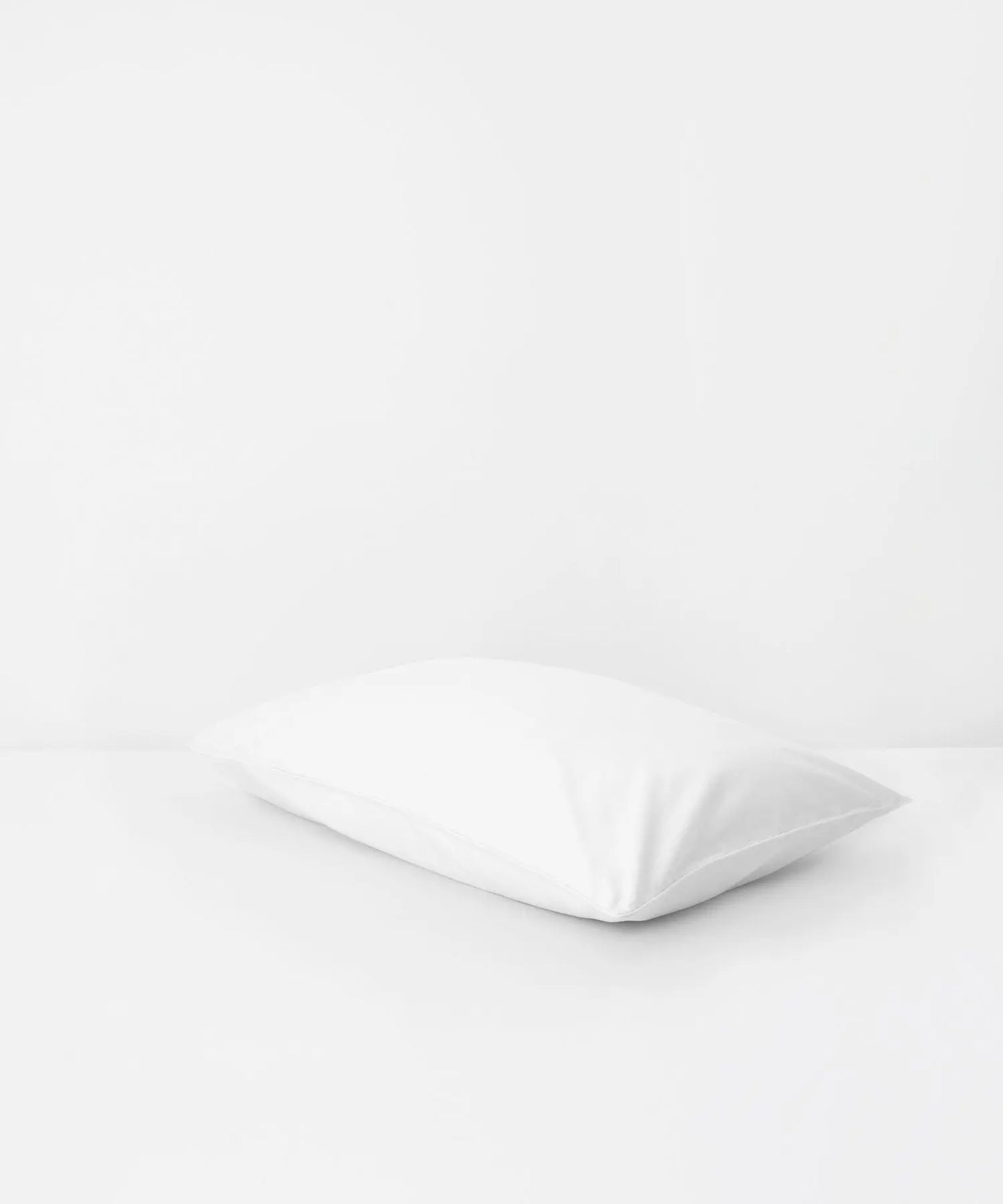 White Tencel Cotton Pillowcase - Piping Undercover Living