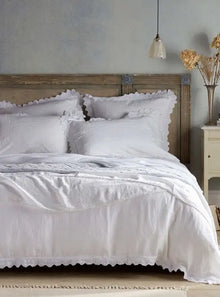  White Violet 100% Linen Bed Linen The Secret Linen Store