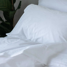  White Washed Cotton Percale Flat Sheet Piglet