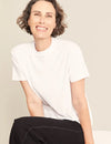 White Women's Classic Crew Neck T-Shirt Boody