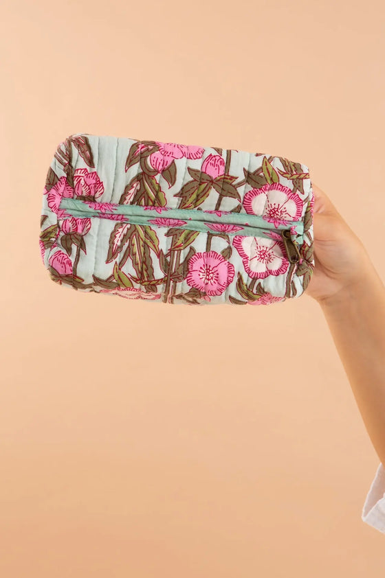 Wild Rose Small Cotton Wash Bag inara