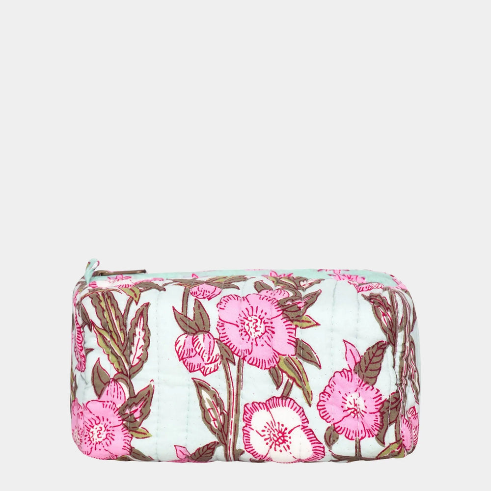 Wild Rose Small Cotton Wash Bag inara