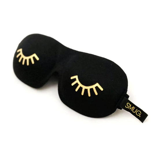 Wink Black Contoured 3D Blackout Sleep Mask SMUG