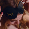 Wink Black Contoured 3D Blackout Sleep Mask SMUG