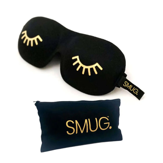 Wink Black Contoured 3D Blackout Sleep Mask SMUG