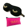 Wink Black Contoured 3D Blackout Sleep Mask SMUG