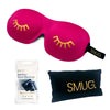 Wink Bright Pink Contoured 3D Blackout Sleep Mask SMUG