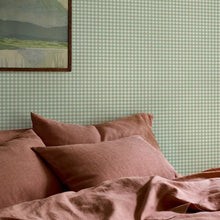  Winter Sage Gingham Wallpaper Piglet