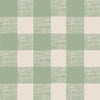 Winter Sage Gingham Wallpaper Piglet