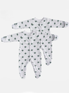 Winter Sleepsuit With Padded Sleeves (2pk) - Turtle