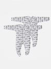 Winter Sleepsuit With Padded Sleeves (2pk) - Hippo