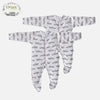 Winter Sleepsuit With Padded Sleeves (2pk) - Hippo Pure Earth Collection