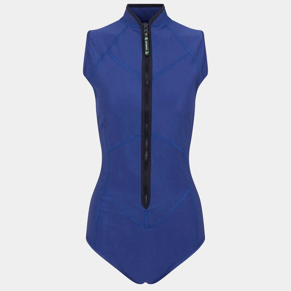 Women's Balance Bodysuit - Blue numbatsport