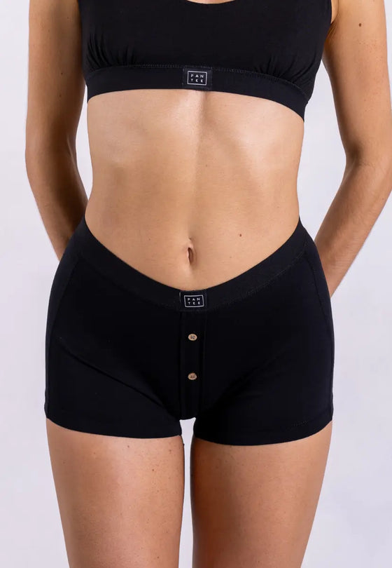 Women's Boxer Briefs, Black Pantee