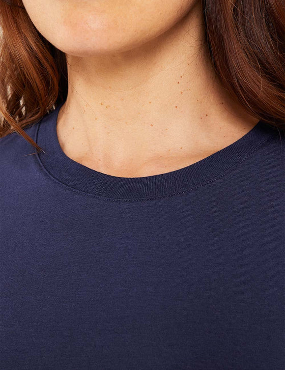 Navy Women's Classic Crew Neck T-Shirt Boody