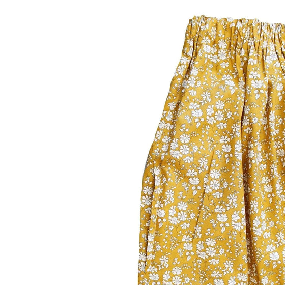 Women's Edie Midi Skirt Made With Liberty Fabric CAPEL MUSTARD Coco & Wolf