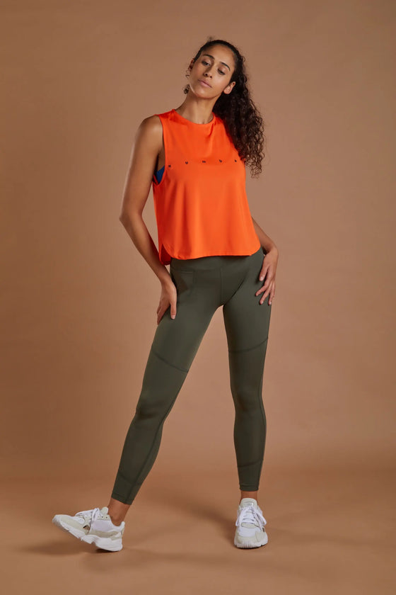 Women's Energise Training Top - Orange numbatsport