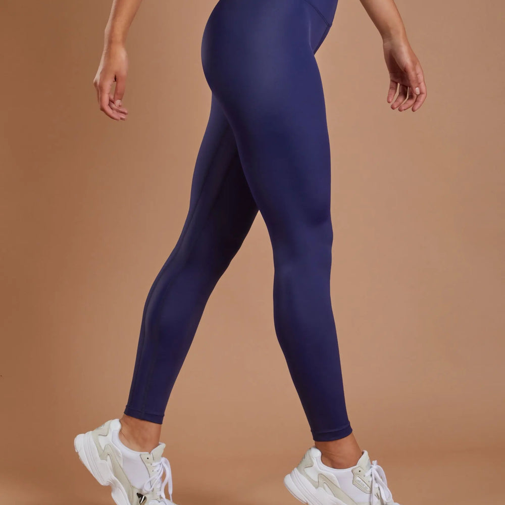 Women's Running Leggings - Navy numbatsport