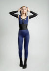 Women's Running Leggings - Navy numbatsport