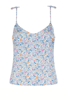  Women's Silk Camisole Top Made With Liberty Fabric BETSY LAVENDER BLUE Coco & Wolf