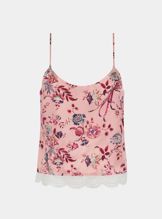 Women's Silk Camisole Top Made With Liberty Fabric JANNAH Coco & Wolf