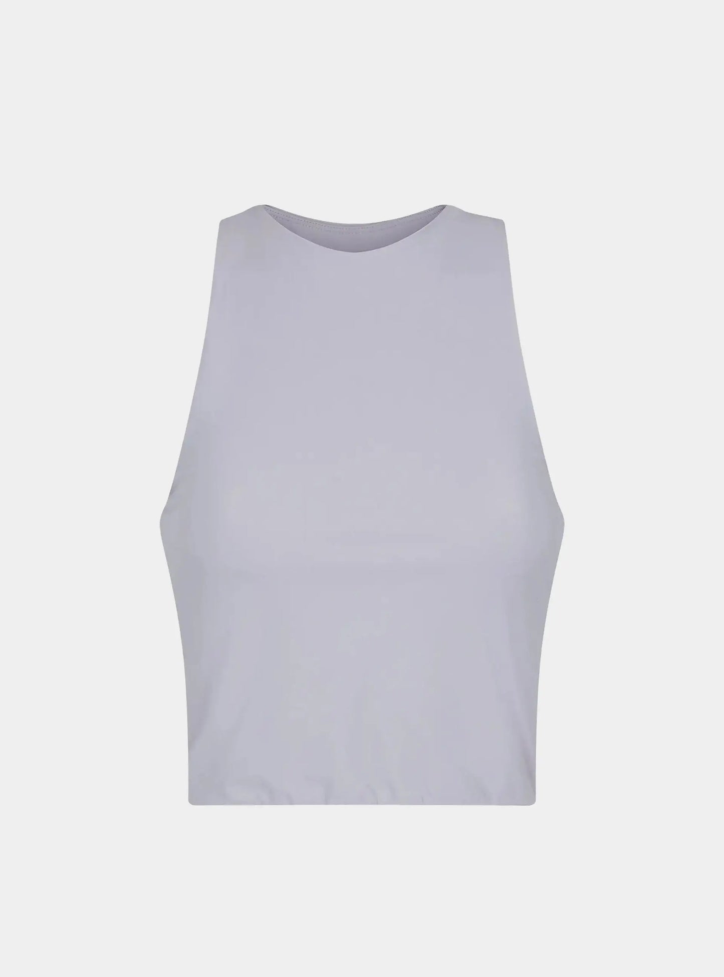 Women's Smooth Crop Tank - Grey numbatsport