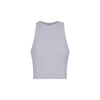 Women's Smooth Crop Tank - Grey numbatsport