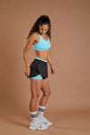 Women's Track Shorts - Black numbatsport