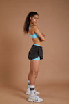 Women's Track Shorts - Black numbatsport