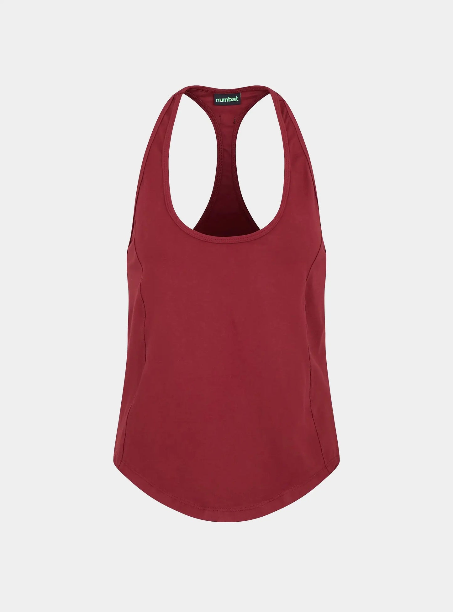 Women's Training Tank - Burgundy numbatsport