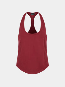  Women's Training Tank - Burgundy numbatsport