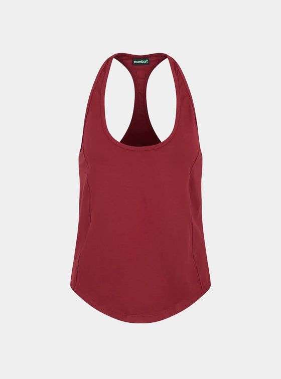 Women's Training Tank - Burgundy numbatsport