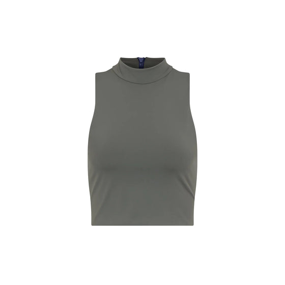 Women's Vital Crop Tank - Olive numbatsport