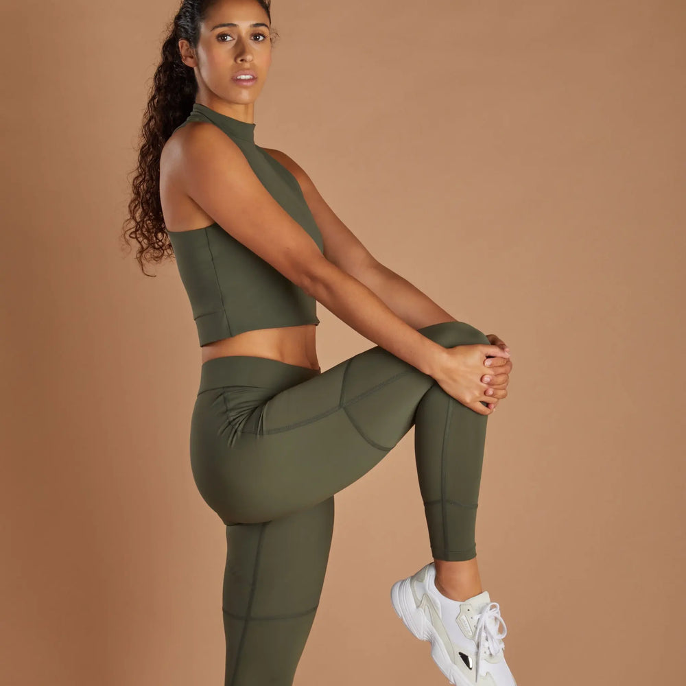 Women's Vital Leggings - Olive numbatsport