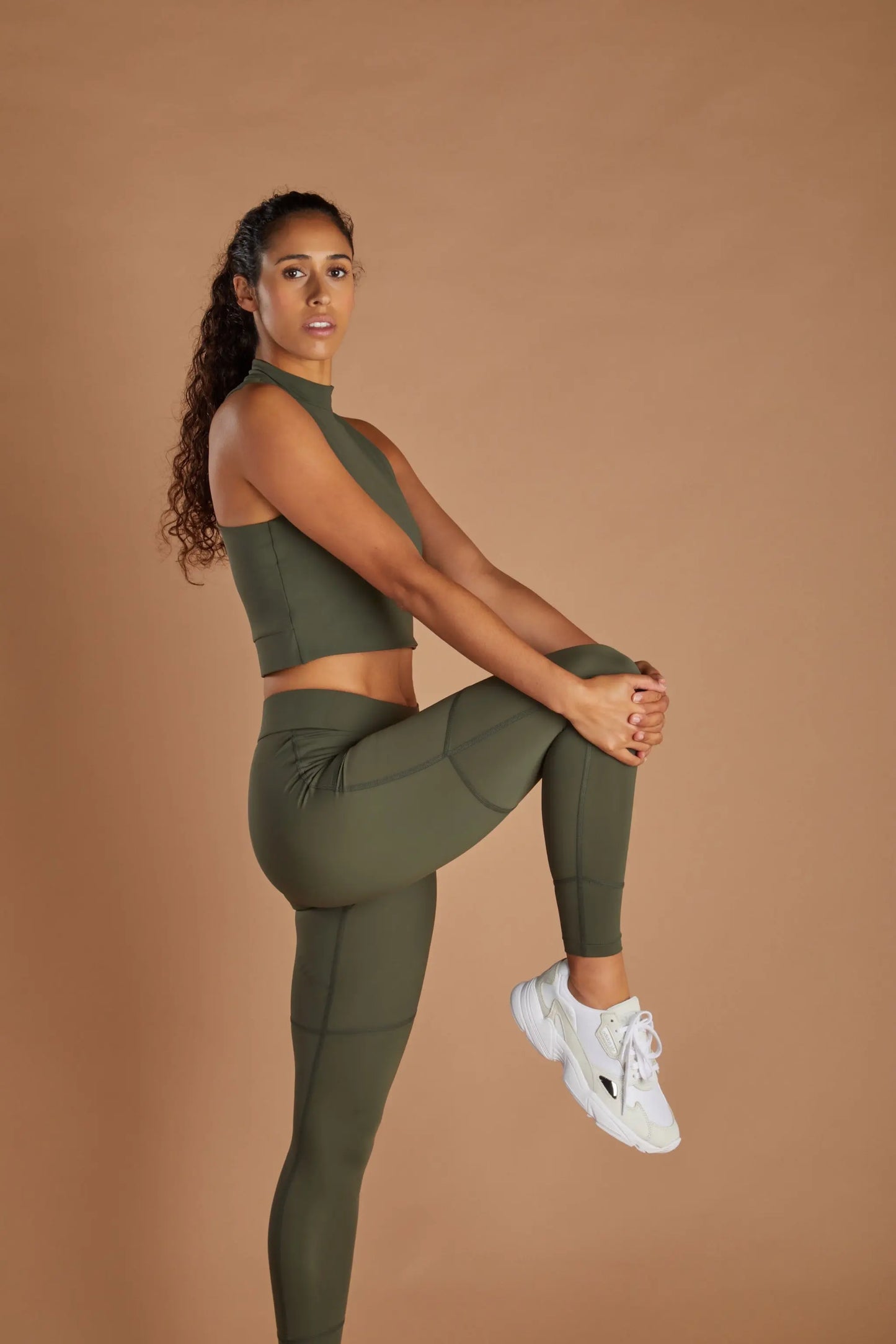 Women's Vital Leggings - Olive numbatsport