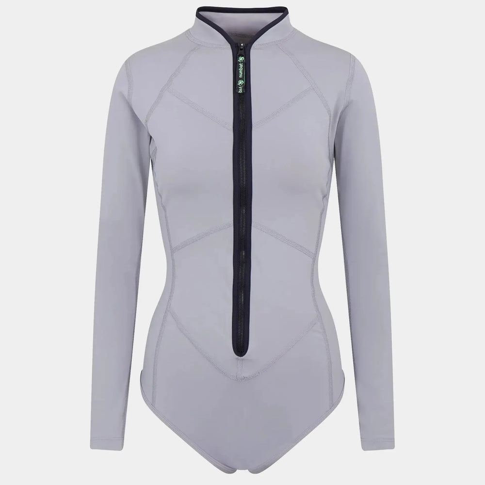 Women's Vitality Bodysuit - Grey numbatsport